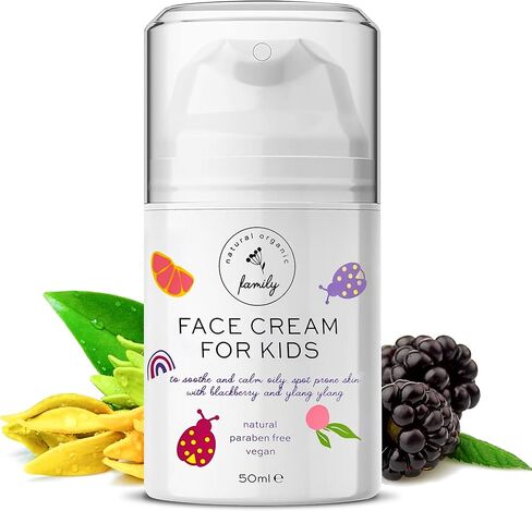 Award-Winning Kids Face Cream - Gentle & Calming Moisturizer with Natural Ingredients for Sensitive & All Skin Types - Fragrance-Free in Kuwait