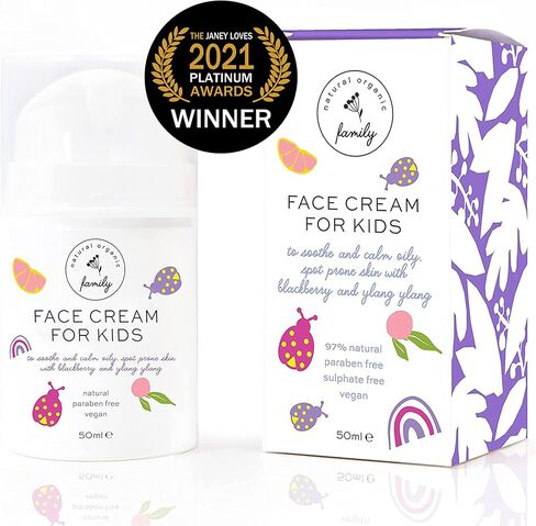 Award-Winning Kids Face Cream - Gentle & Calming Moisturizer with Natural Ingredients for Sensitive & All Skin Types - Fragrance-Free in Kuwait