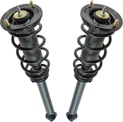 TRQ Front & Rear Loaded Complete Strut Spring Assembly Shock Left & Right 4 Piece Kit Set for 2011-2016 Hyundai Elantra Sedan in Saudi Arabia