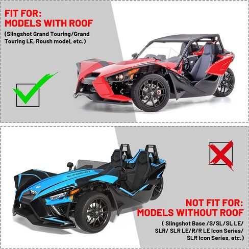 StarknightMT Slingshot Cover Waterproof Full Cover With Air Vents Compatible With Polaris Slingshot 2015-2023, All Weather Protection Covers For Indoor Outdoor Slingshot Accessories in Saudi Arabia