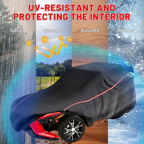 StarknightMT Slingshot Cover Waterproof Full Cover With Air Vents Compatible With Polaris Slingshot 2015-2023, All Weather Protection Covers For Indoor Outdoor Slingshot Accessories in Saudi Arabia