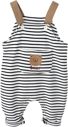 Seaur Baby Boy Girl Cotton Salss assual button bib bib sopmender pants لطيف رومبير بذلة فضفاضة in Kuwait