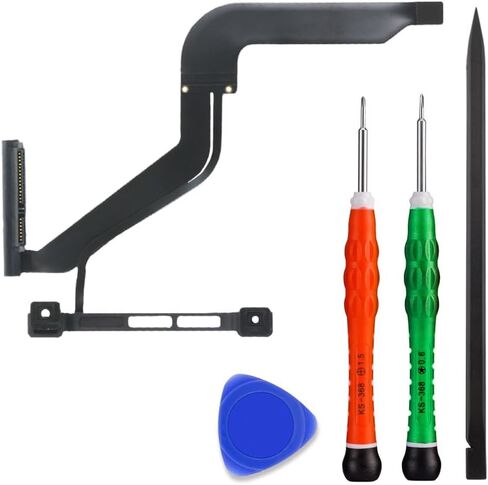 MMOBIEL HDD Hard Drive Flex Cable 821-1480-A Compatible with MacBook Pro 13 inch 2012 - A1278 - MD101 MD102 - Laptop IR/Sleep/HD Cable - Incl. Bracket and Screwdrivers in Kuwait