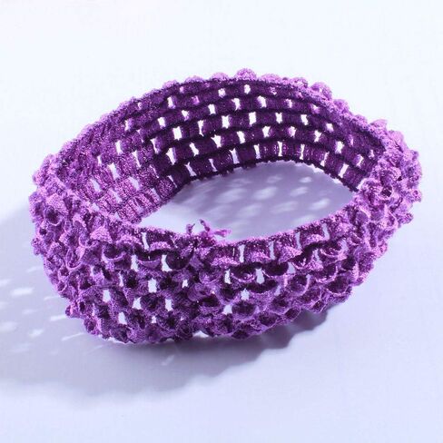 72Pcs 4 * 13CM Fashion Crochet Elastic Band For Hair Accessories Hollow Out Knit Headband For Hairband Head Wear (Multi Colors) in Saudi Arabia