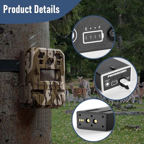Runpower Rechargeable Battery for Moultrie Edge Series Trail Cameras, 5000mAh 54Wh Replacement Battery Pack for Moultrie Edge & Edge Series Hunting Cameras (2 Pack) in Saudi Arabia