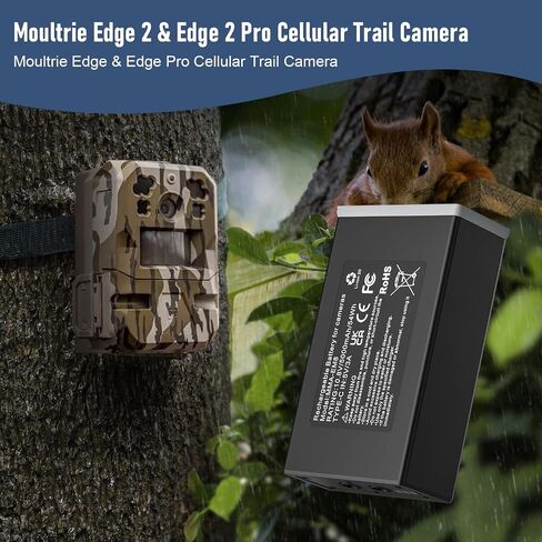 Runpower Rechargeable Battery for Moultrie Edge Series Trail Cameras, 5000mAh 54Wh Replacement Battery Pack for Moultrie Edge & Edge Series Hunting Cameras (2 Pack) in Saudi Arabia