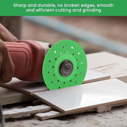 4-Pack Diamond Cutting Wheel for Angle Grinder - 10x10x0.1cm Professional Diamond Blade for Marble, Ceramic, Tile, Jade, Crystal - Wet/Dry Use, Sharp & Durable(Color:as Shown) in Kuwait