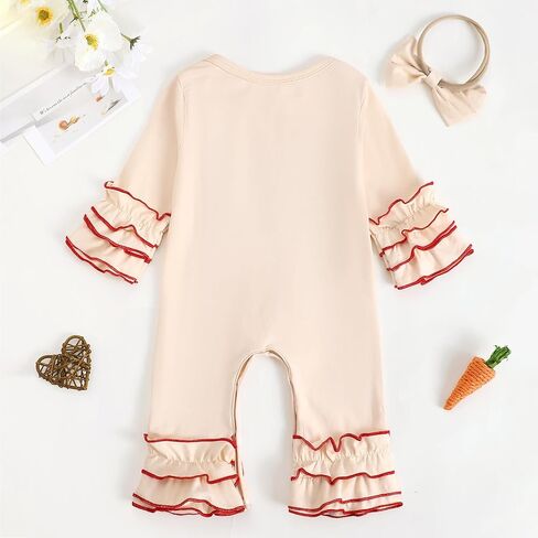 طفلة القديس باتريكز الزي يوم clover lucky Charm Long Sleeve Romper Romper Cute Clot in Saudi Arabia