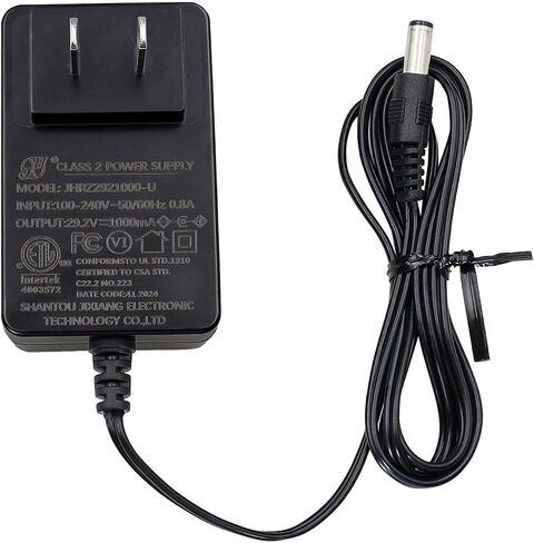 12V 1A Battery Charger with DC5521 Male Connector for 12.6V Lithium Rechargeable Batteries Pack, Wrangler SUV Dynacraft, LED Strip Light, CCTV Camera, BT Speaker, GPS, Webcam, Router in Saudi Arabia