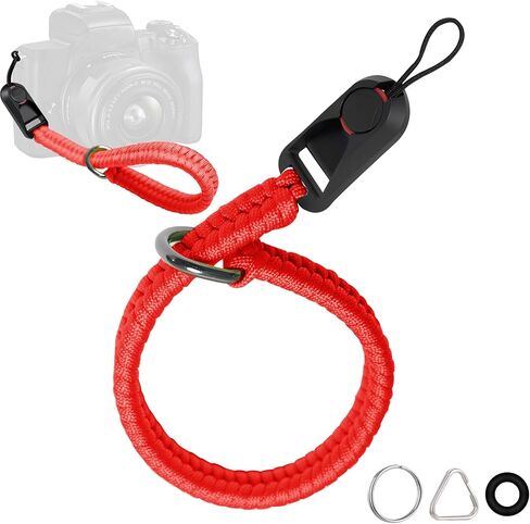 ZXZone Quick Release Camera Wrist Strap for DSLR Mirrorless Camera，Upgraded Camera Hand Strap with Safer Connector (Black) in Saudi Arabia