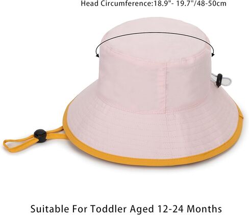 قبعة شمس الطفل لطفل فتى صيف دلو الصيف قبعة UPF 50+ Sun Protection-Kids Beach Hat Wide-Wide Brim-Outdoor Hat in Kuwait