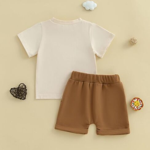 MAYUMMPY Baby Toddler Boys Summer Clothes Sets Casual Outfit Newborn Farm Outfits Tractor Infant Baby Boy Outfit in Kuwait