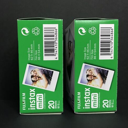 Fujifilm INSTAX Mini Instant Film (White) for Fujifilm Mini 8 & Mini 9 Cameras w/Microfiber Cloth by Quality Photo (80 Film Sheets) in Saudi Arabia