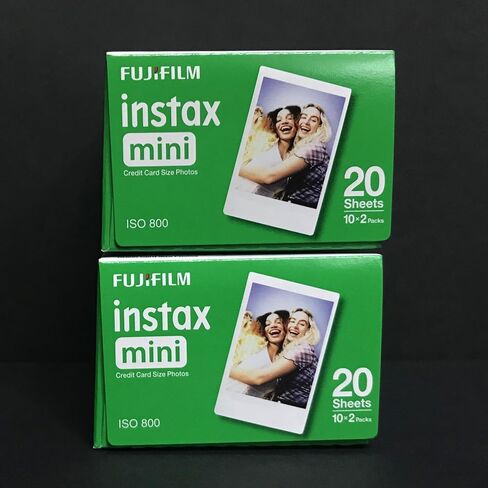 Fujifilm INSTAX Mini Instant Film (White) for Fujifilm Mini 8 & Mini 9 Cameras w/Microfiber Cloth by Quality Photo (80 Film Sheets) in Saudi Arabia
