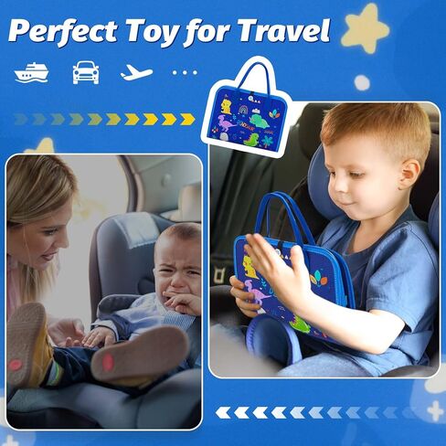 Montessori Busy Board for Toddlers 1-4 Years Old – Sensory Educational Toy for Fine Motor Skills, Travel-Friendly Activity Book, for Boys & Girls, Pink in Kuwait