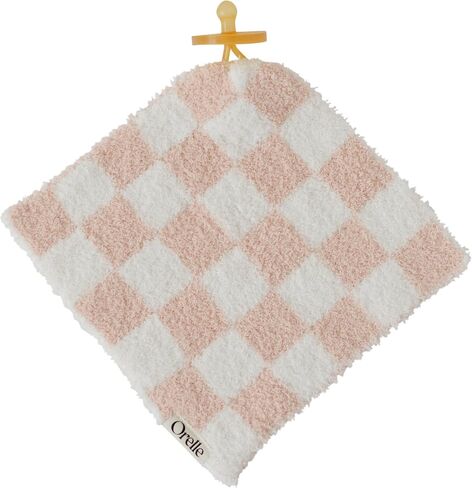 Orelle Checkered Baby Pacifier Lovey Blanket | Sage Green in Saudi Arabia