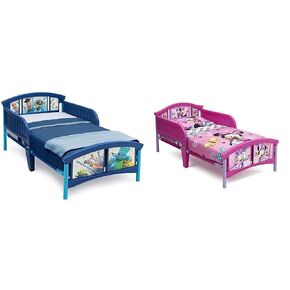Delta Children Plastic Toddler Bed, Disney/Pixar Toy Story 4 & Plastic Toddler Bed, Disney Minnie Mouse