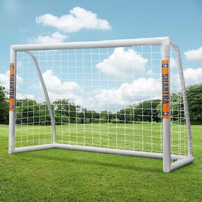 SHANTRA Soccer Goal, 12x6/10x6.5/8x5/6x4FT Soccer Goals for Backyard, Full Size Soccer Nets for Kids & Adults, Portable Soccer Goal with 2 Soccer Nets & 1 Carry Bag, Porterias De Futbol Soccer