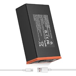 Power Mag Rechargeable Lithium Battery Pack - 2 Pack Upgrade 5000mAh Trail Camera Replacement Battery Pack, Compatible with Moultrie Edge, Edge PRO, Edge 2, Edge 2 PRO etc, Replace AA Batteries
