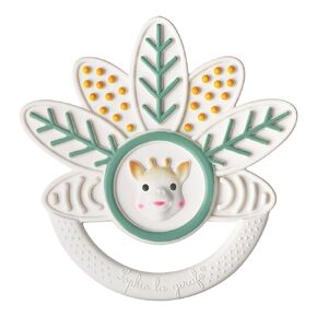 Sophie la girafe Mille Feuille Teething Ring | Easy to Grasp | Multi-Textured | Awaken All 5 Senses