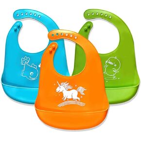 Christmas Baby Bibs 4pcs, First Xmas Baby Gift, for Babies Newborns and Toddler