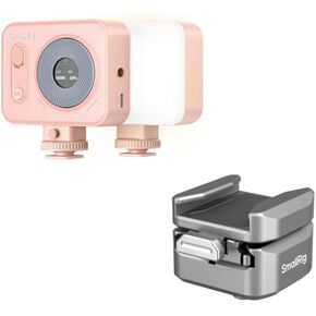 SMALLRIG Vibe P96 Pro Led Video Light and HawkLock H18 Quick Release Support with Cold Shoe