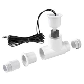 مفتاح أمان SS1 المكثف في التدفق ، مفتاح تعويم AC Float SS1 مع محول 3/4in ومفتاح صرف HVAC 6 قدمًا لأنظمة HVAC مكيف الهواء بشكل فعال يكتشف تدفق الخط بشكل فعال