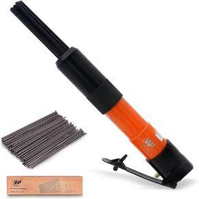 WORKPAD 12 Needles, Compact Needle Scaler, Pneumatic Tools with 24 pcs Replacement Needles Set