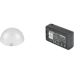 Godox AK-R11 Diffuser Dome with VB26A Battery Replacement for V1S V1C V1N V1F V1O Round Head Flash