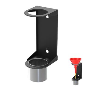 Wall Mount Oil Funnel Holder, Organizer Storage Rack with Removable Collection Cup, Fluid Drain Caddy for Workshop, Shed, Garage, Home (Only Holder, No Funnel)