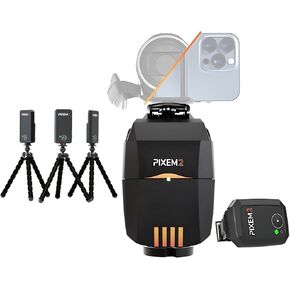 MOVE'N SEE PIXEM 2 Robot | Auto Follow Camera for Individual Sports and Stage, Equestrian Tracking Pack, 360° Rotation, Remote App Control
