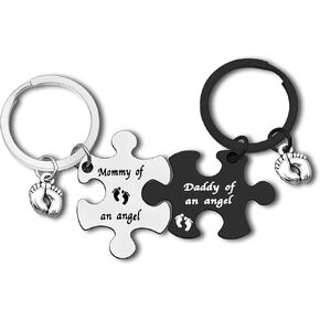 Loss Memorial Keychain Set Loss of Baby Memorial Gift Sympathy Gift for Infant Loss Pregnancy Miscarriage Baby Memorial Jewelry In Memory of Infant Child Loss Remembrance Gift Miscarriage Jewelry