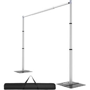 Backdrop Stand Heavy Duty 10x10Ft, Adjustable Metal Frame Pipe and Drape,Background Stand for Wedding Birthday Party Decorations