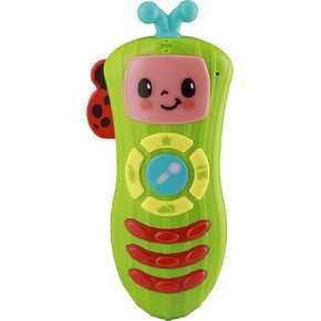 eKids Cocomelon Toy Remote Control for Toddlers, Musical Toy with Built-in Microphone and Nursery Rhymes for Children, for Fans of Cocomelon Toys and Gifts