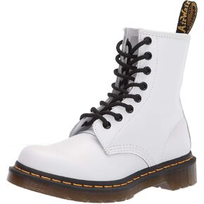 Dr. Martens Women's Lace Fashion Boot, White Softy T, 5