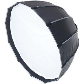 REFLEX CAMERA 65cm Deep Parabolic Softbox – Professional Lighting Softbox for Video & Photography, Quick Setup, Portable, Softens Light, Ideal for Studio & On-Location Shoots