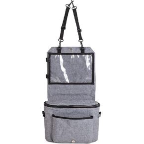 Dreambaby 3-in-1 Out & About Multi-Functional Crossbody Baby Diaper Bag Organizer - Stroller Caddy & Car Backseat Storage with Tablet Holder - Must Have Baby Essentials - Tote Diaper Bag