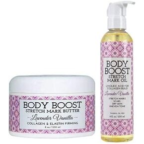 Body Boost Lavender Stretch Mark Butter and Oil Duo