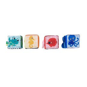 Baby Einstein Alpha Stacks Soft Blocks, Multisensory and Lightweight, Ages 3 Months and Up