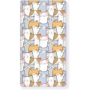 Ice Hockey Fitted Crib Sheet for Boys Girls Sports Event Hockey Player Baby Sheet for Standard Crib and Toddler Winter Sport Nursery Bed Mattress Sheets 28"x52"