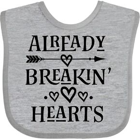 inktastic Boys Valentines Day Breaking Hearts Baby Bib