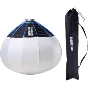 Aputure Amaran 26inch/65cm Lantern Softbox,Quick Release with Bag for Continuous Lighting Amaran 300c 150c Amaran 200x S 100x S Aputure 600d 300Xand Other Bowens Mount Light