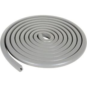 Vestil EB-1 Corner and Surface Guard/Bumper, Rubber Edge, 240" Length, 1-1/16" Width, 15/16" Height, 5/32" Thick