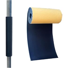 Garage Pole Padding Fabric,Black Basement Pole Wrap Basement Pole Cover (Black, 196.8 * 12.5 in)