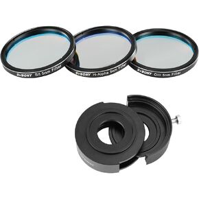 SVBONY SV227 2" Narrow-Band Filter Kit, OIII-CCD H-Alpha SII-CCD 5nm Narrow-Band Filter Reduce Light Pollution Bundle with SV226 Telescope Filter Drawer with M42-M48 Adapter, for Deep Sky Photography