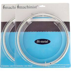 Imachinist 80" Long, 1/2" Wide, 24TPI and 14TPI Bi-metal Band Saw Blades for Soft Metal