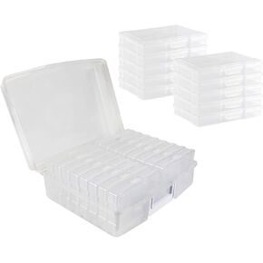 Novelinks Clear Photo Case 4 "× 6" تخزين مربع صور (1 مربع تخزين الصور + 10 حالة صور واضحة)