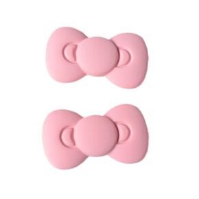 1Set of 2 Pink Bow Hair Clips Pink Bows for Girls ， Bow Hair Barrettes for Women Hair Bows, Fashion Bow Hairpin Alligator Clips Girls Hair Accessories, Bow Hair Clips for Girls and Women Clips