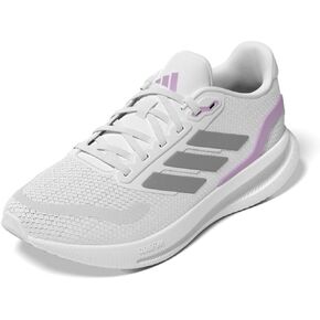 adidas Women's Run Falcon 5 Sneaker, White/Grey Strata/Black, 10.5