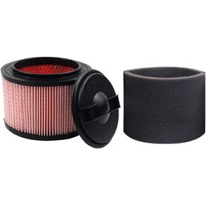 1 SET MODRIAN Fine Dust Cartridge Vacuum HEPA Filter Foam filter Compatible with Vacmaster VF408,VF410P Wet/Dry Vac Beast VFB511B 0201 Cleva Industrial VF408B Wet/Dry Vac 5 Gallon Beast Series